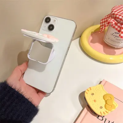 Picture of Kawaii Hello Kitty Mobile Phone Holder with makeup mirror