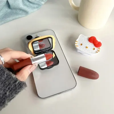 Picture of Kawaii Hello Kitty Mobile Phone Holder with makeup mirror