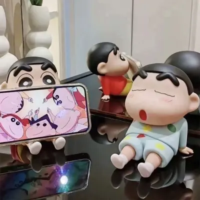 Picture of Shin-Chan Phone Holder Kawaii Anime Desktop Cartoon Watching Phone Support Cute Doll
