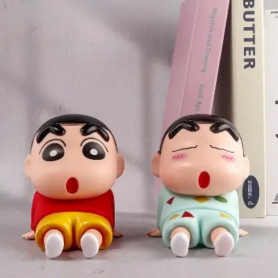 Picture of Shin-Chan Phone Holder Kawaii Anime Desktop Cartoon Watching Phone Support Cute Doll