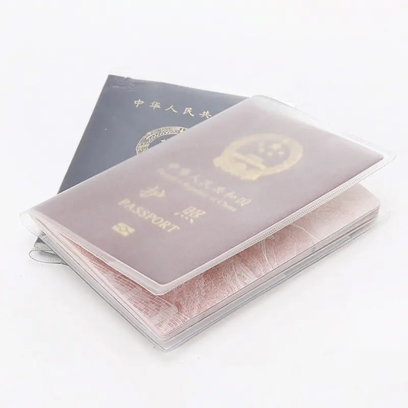 Picture of 1/2PCS PVC Waterproof Travel Passport Cover Credit Card Holder Transparent Protective Case For Certificate Card Documents Pouch