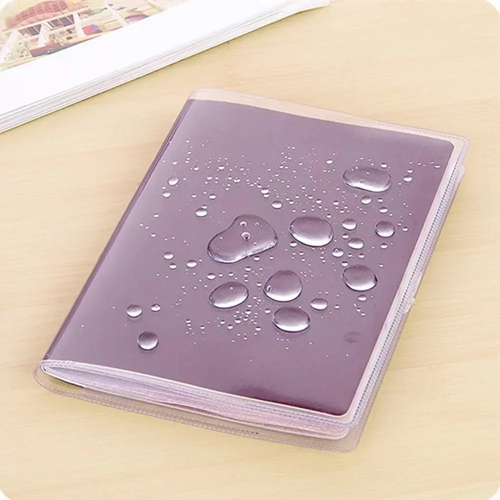 Picture of 1/2PCS PVC Waterproof Travel Passport Cover Credit Card Holder Transparent Protective Case For Certificate Card Documents Pouch