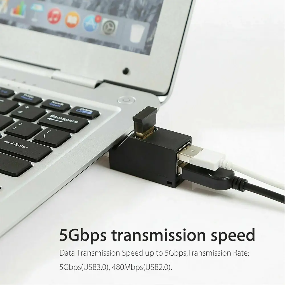 Picture of 1PCS USB 3.0 HUB Adapter Mini Splitter Extender Box 3 Port High Speed for PC Laptop U Disk Card Reader Docking USB Hub Converter