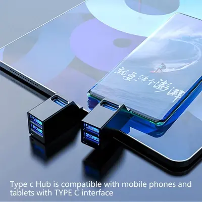 Picture of 1PCS USB 3.0 HUB Adapter Mini Splitter Extender Box 3 Port High Speed for PC Laptop U Disk Card Reader Docking USB Hub Converter
