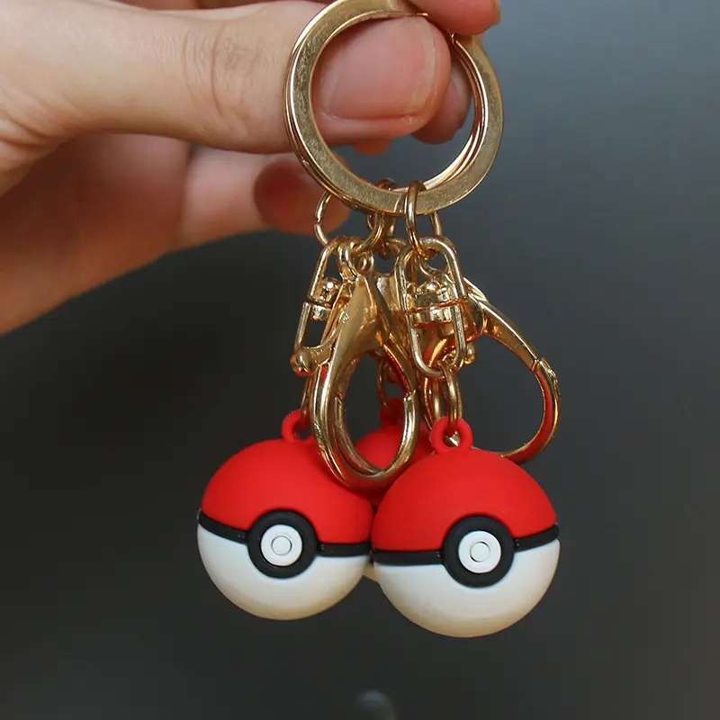 Picture of 1pcs Pokemon Action Figure Pokeball Keychain Pendant Toy For Gifts Pokeball 1