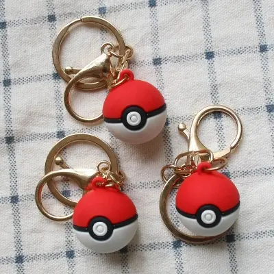 Picture of 1pcs Pokemon Action Figure Pokeball Keychain Pendant Toy For Gifts Pokeball 1