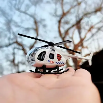Picture of 1Pcs New Children Helicopter Toy Alloy Airplane Model Simulation Toy Kids Gift