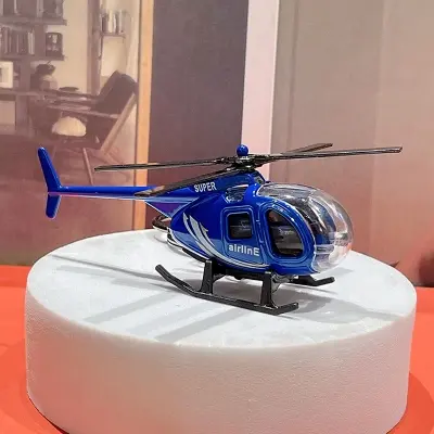 Picture of 1Pcs New Children Helicopter Toy Alloy Airplane Model Simulation Toy Kids Gift