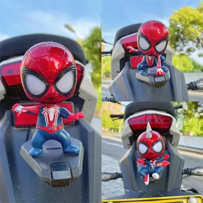 Picture of Spiderman Action Toy Figures Cartoon Anime Marvel Hero Model Doll Kawaii Cute Childer Kids Toys