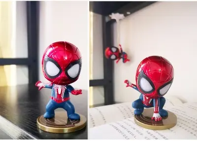 Picture of Spiderman Action Toy Figures Cartoon Anime Marvel Hero Model Doll Kawaii Cute Childer Kids Toys