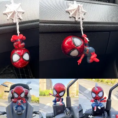 Picture of Spiderman Action Toy Figures Cartoon Anime Marvel Hero Model Doll Kawaii Cute Childer Kids Toys