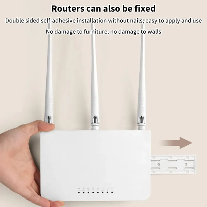 Picture of 1PC Wall-Mounted Plug Fixer Sticker Punch-free Home Self-Adhesive Cable Wire Organizer Power Strip Holder