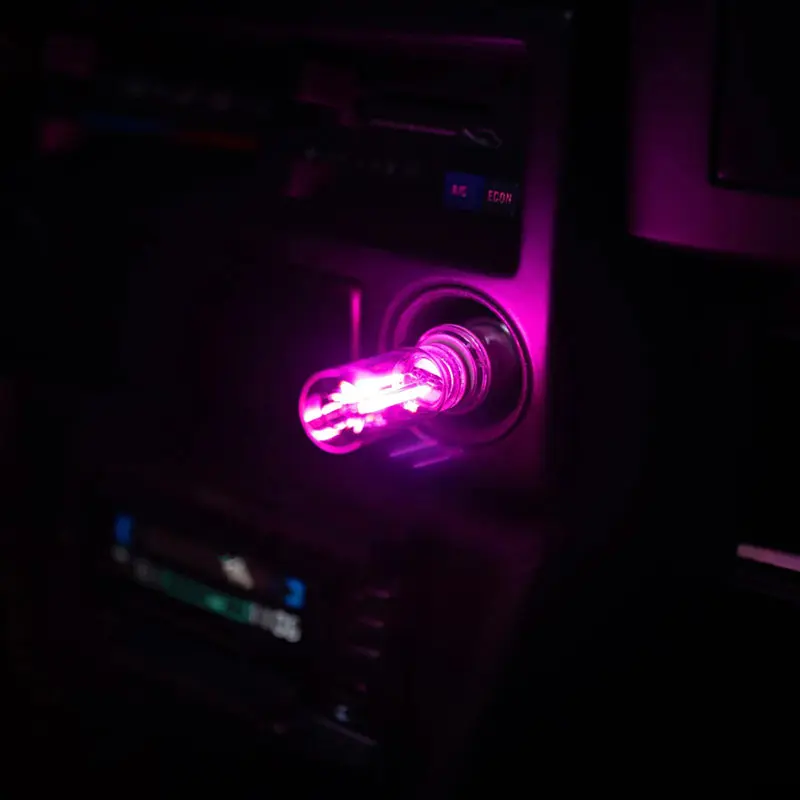 Picture of Pc Car 5V Night Light LED Filament Lamp Portable Lighting Plug Play USB Lamp Decorative Atmosphere Lamps for Environmentled Lights
