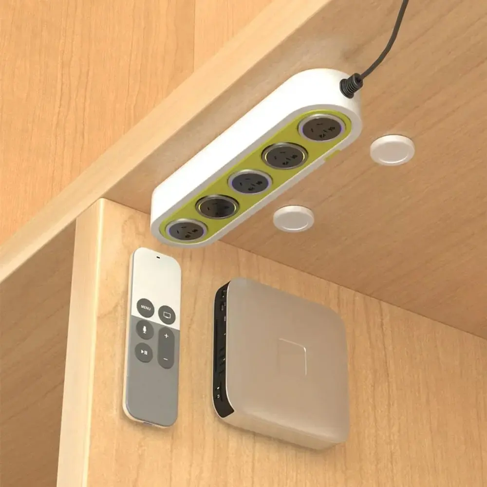 Picture of Magnetic Hook Extras Stark Magnet No Need to Punch Holes Wall Mount Television Strong Paste Air Conditioner Remote Control Ring 4pcs