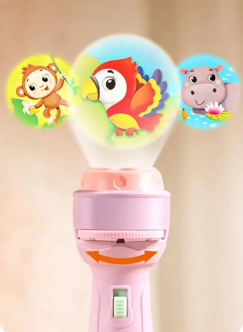 Picture of Projector flashlight Early education educational development toy children's enlightenment luminous toy cartoon pattern projector
