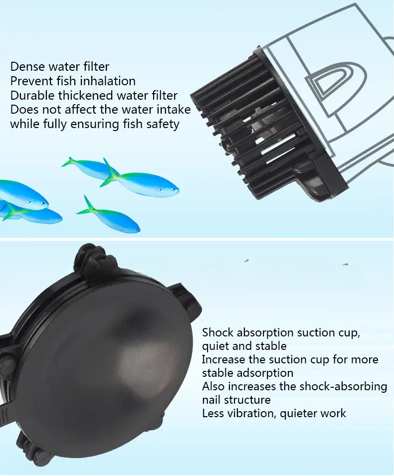 Picture of SOBO WP-50M Aquarium Marine Coral Fish Tank Wave Maker, Surfing Pump. Fixeds Uction, single head wave pump SOBO WP-50M
