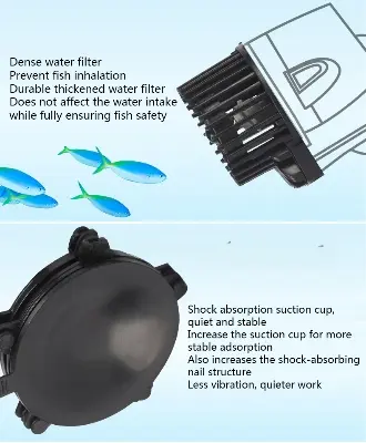 Picture of SOBO WP-50M Aquarium Marine Coral Fish Tank Wave Maker, Surfing Pump. Fixeds Uction, single head wave pump SOBO WP-50M