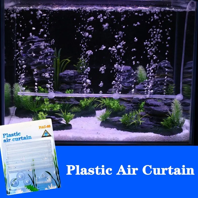 Picture of 60cm Spliceable Aquarium Air Stone Bubble Tube Fish Tank Wall Curtain Tube Hose Air Pump Hydroponic Oxygen Diffuser Tube 100 gm
