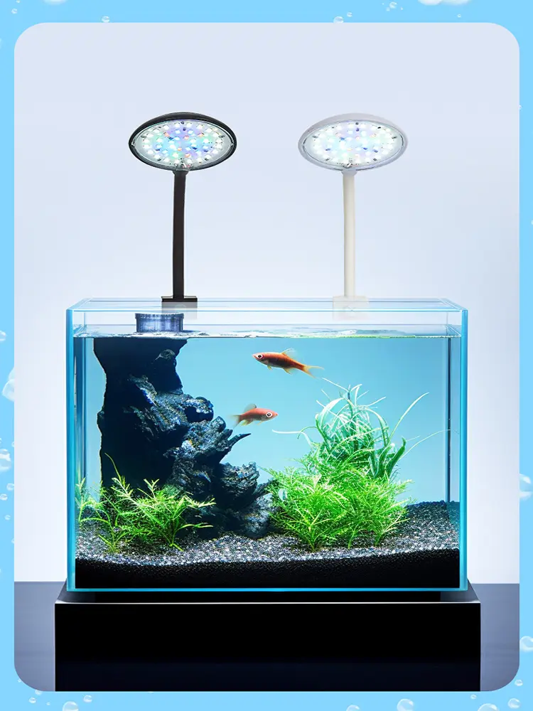 Picture of 5W Fish Tank Clip Lamp,USB Power LED Full Spectrum,Waterproof Algae Lighting 360-degree Tank Light for Turtle Fish Tanks 1 Switch model
