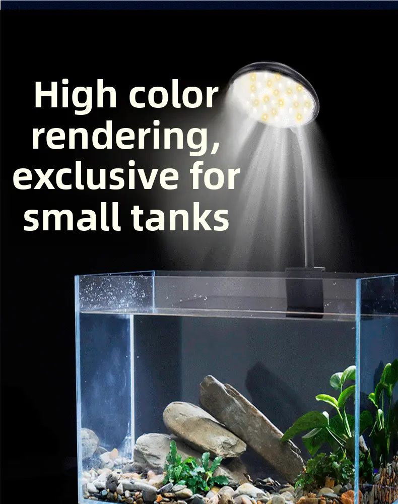 Picture of 5W Fish Tank Clip Lamp,USB Power LED Full Spectrum,Waterproof Algae Lighting 360-degree Tank Light for Turtle Fish Tanks 1 Switch model