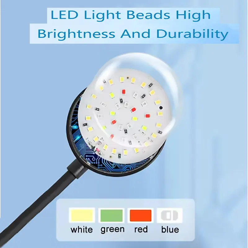 Picture of 5W Fish Tank Clip Lamp,USB Power LED Full Spectrum,Waterproof Algae Lighting 360-degree Tank Light for Turtle Fish Tanks 1 Switch model