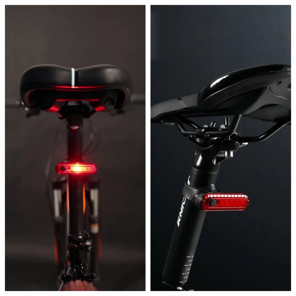 Picture of Rear Bike Tail Light USB Rechargeable Ultra Bright Taillights Fit On Bicycle Easy to Install for Cycling Safety Bicycle Light