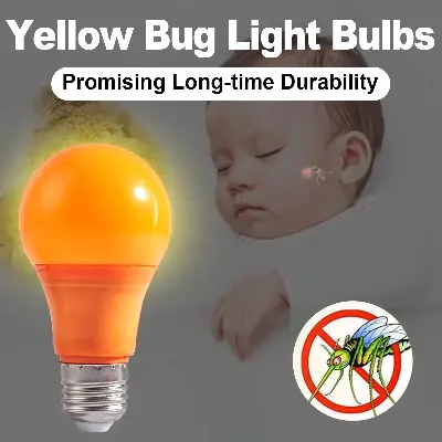 Picture of Led Yellow Bug Light Bulbs Bulb 9w E27 Spectral Mosquito Repellent Physical Lamps Zapper Globe 220v Flies Fly Trap Anti Electric
