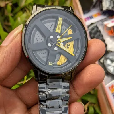 Picture of Skmei 1787 Spinning Wheel Creative Fashion Watch For Men - ঘড়ি - Yellow