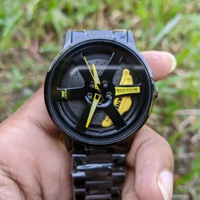 Picture of Skmei 1787 Spinning Wheel Creative Fashion Watch For Men - ঘড়ি - Yellow