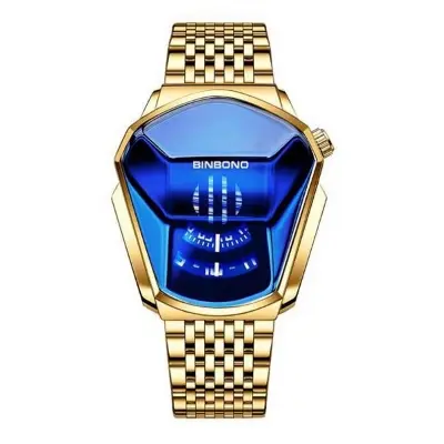 Picture of Binbond Quartz men's watch golden color