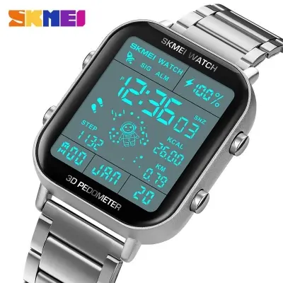Picture of Skmei 1888 Luxury Digital Watch For Men - ঘড়ি -Watch - Silver