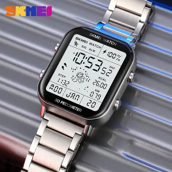 Picture of Skmei 1888 Luxury Digital Watch For Men - ঘড়ি -Watch - Silver