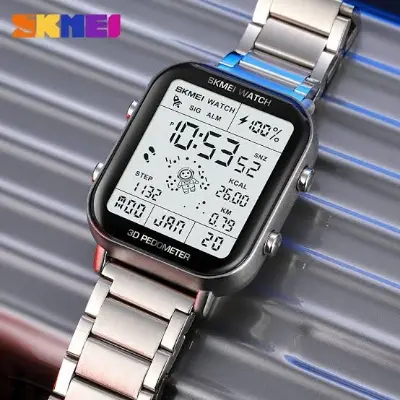 Picture of Skmei 1888 Luxury Digital Watch For Men - ঘড়ি -Watch - Silver