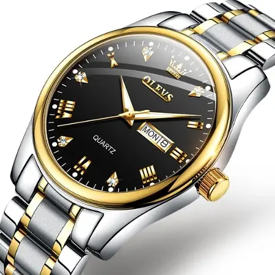 Picture of Olevs 5563 Mens Quartz Watch - Black