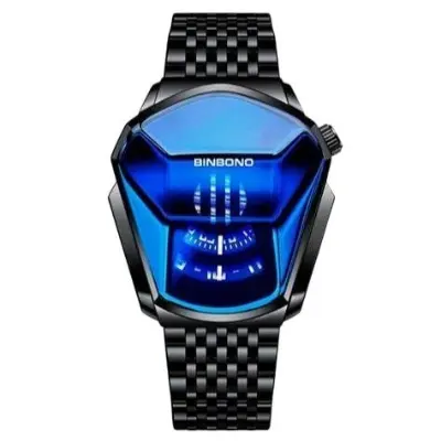Picture of Binbond Quartz men's watch black color - Black