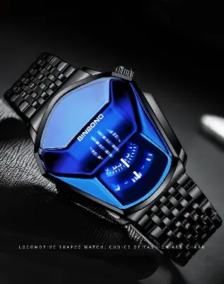 Picture of Binbond Quartz men's watch black color - Black