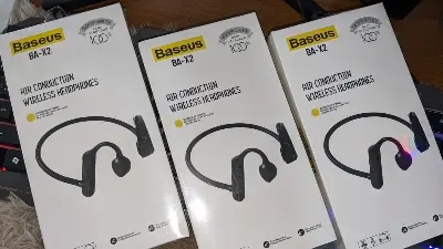 Picture of Baseus BA-X2 Air Conductuin Wireless Headphone - Black