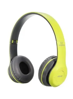 Picture of P47 Wireless Bluetooth Headphone Stereo Earphone with SD Card Slot - Green