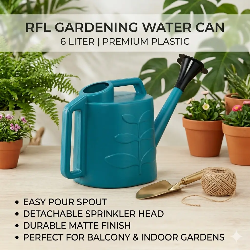 Picture of RFL Plastic Gardening Watering Can / Jar - 6 Liters