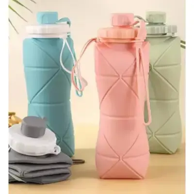 Picture of Folding Silicone Water Bottle Sports 600ml
