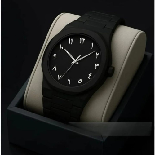 Picture of Aura Arabic Men's Quartz Watch Black- Waterproof