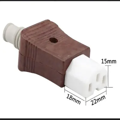 Picture of 250V Rice Cooker Electric 3 Pin Power Cord High Frequency Ceramic Plug