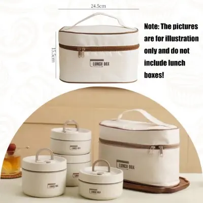 Picture of 4 Pcs Stainless Steel Lunch Box With Bag
