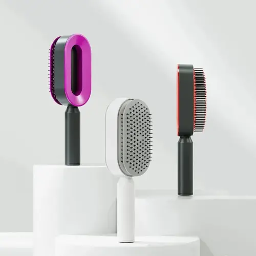 Picture of Self Cleaning Hair Brush, 3D Air Cushion Massager Brush