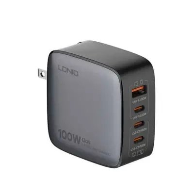 Picture of LDNIO 100W GAN Super Fast Charger Q408 Replacable Plug UL/EU/US