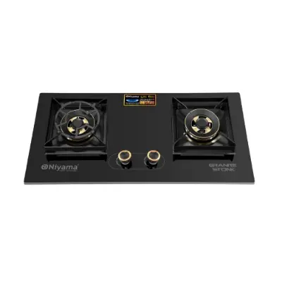 Picture of Niyama Glossy Granite Stone 2 Burner Cabinet Gas Hob NGH-2020-LGP-NG
