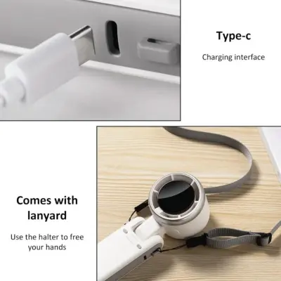 Picture of Portable Handheld Turbo Fan (5 Speed | USB Rechargeable Type C)