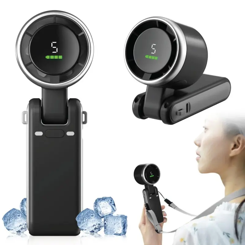 Picture of Portable Handheld Turbo Fan (5 Speed | USB Rechargeable Type C)