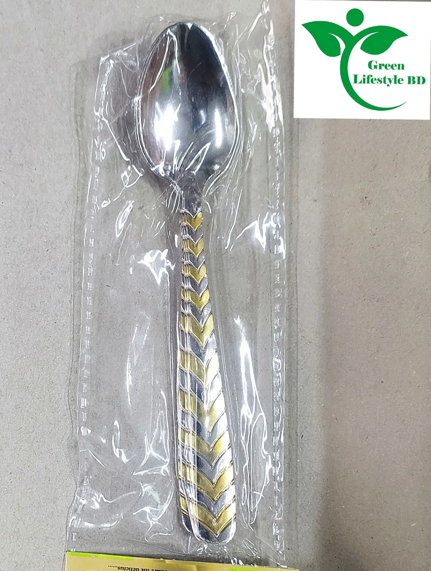 Picture of 6 piece Stainless steel spoon for kitchen and dining  (Size 6 inch) multi design Spoon. - Silver