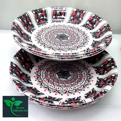Picture of Stylish 6 Pcs set Melamine Plate Set (6" Size ) for Home & Office - Multicolor